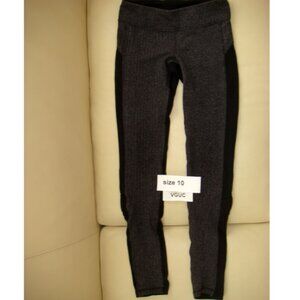 Ivivva Girl by Lululemon 🍋Summit Sprinter leggings herringbone size 10